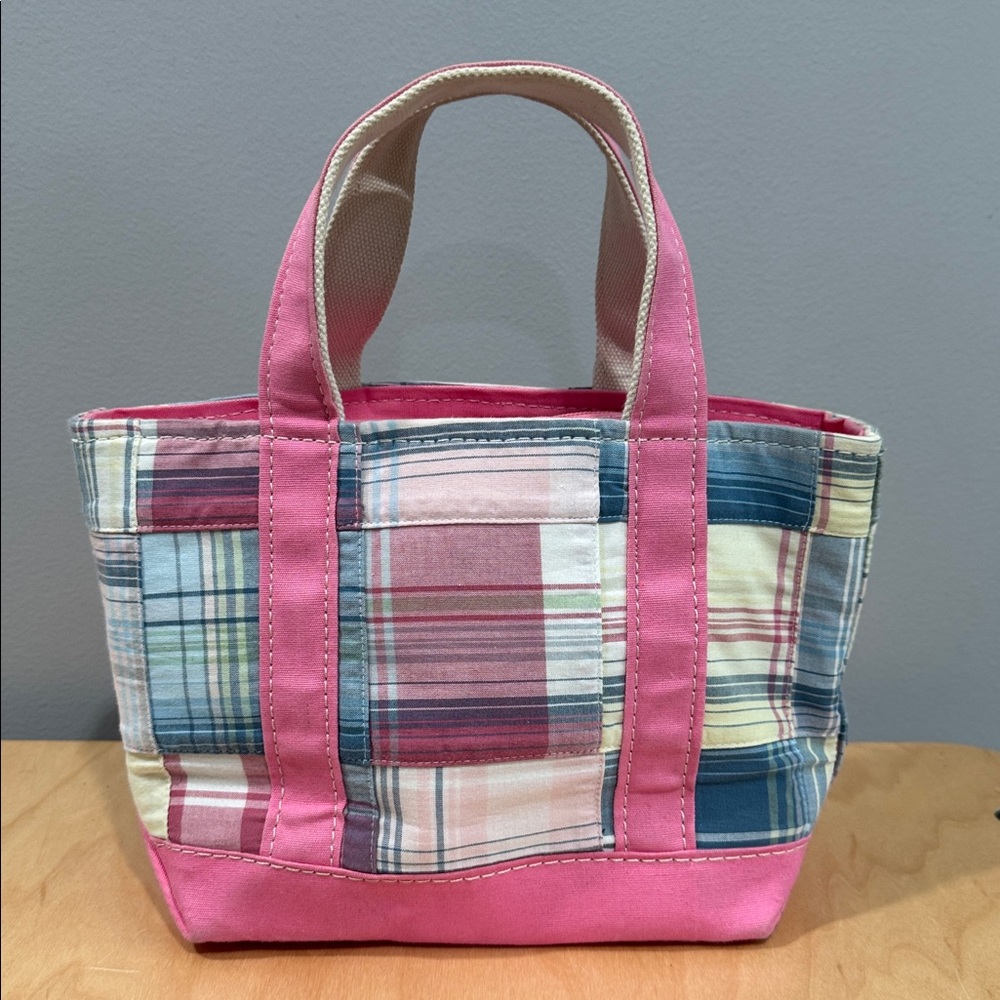 Vintage L.L. Pink Patchwork Mini Tote NWT - Picture 2 of 6